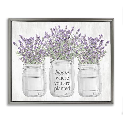 Where You're Planted Floral, 17 x 21 Inch Canvas in Floater Frame