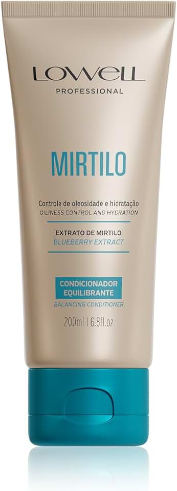 Lowell – Condicionador Equilibrante Mirtilo 200ml – Controle de Oleosidade – Hidratação Leve – Desembaraço Imediato – Brilho Natural – Equilíbrio dos Fios – Profissional