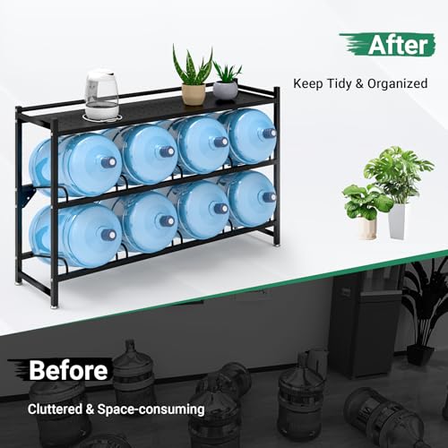 Eastrexon 5 Gallon Water Jug Holder, 3-Tier Water Jug Rack w/Top Shelf by Eastrexon - Used condition - Image 5