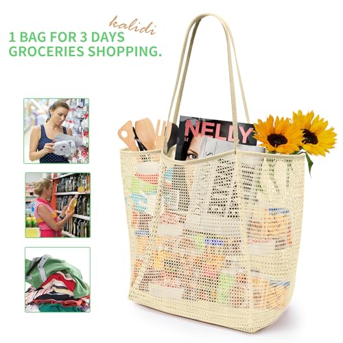 KALIDI-Beach-Mesh-Tote-Bag-Casual-Tote-Bag-Hobo-Women-Foldable-MAX-23L-Shoulder-Bag-For-Beach-Picnic-Vacation