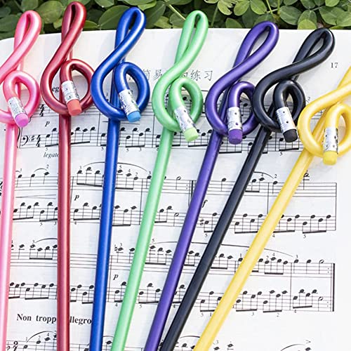 Lápices de colores musicales con goma, pack 24 miniatura 4