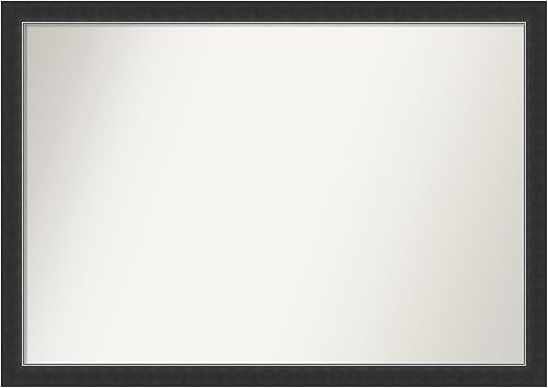 Amanti Art Custom Mirror, Corvino Black Narrow Bathroom Mirror, Wall Mirror or Bathroom Vanity Mirror Over Sink (29.25 x 41.25 in.) Non-Beveled