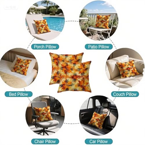 Housse de coussin orange imperméable pour protéger vos oreillers de patio