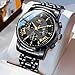 OLEVS Watch Men Black Watches for Men Chronograph Stainless Steel Mens Watches Big Face Classic Luxury Men's Wrist Watch with Date Luminous Waterproof Dress Analog Quartz Relojes para Hombres