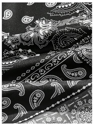 SHENHE Men's Paisley Print Jogger Pants Drawstring Elastic Waist Hippie Boho Pants Trousers3