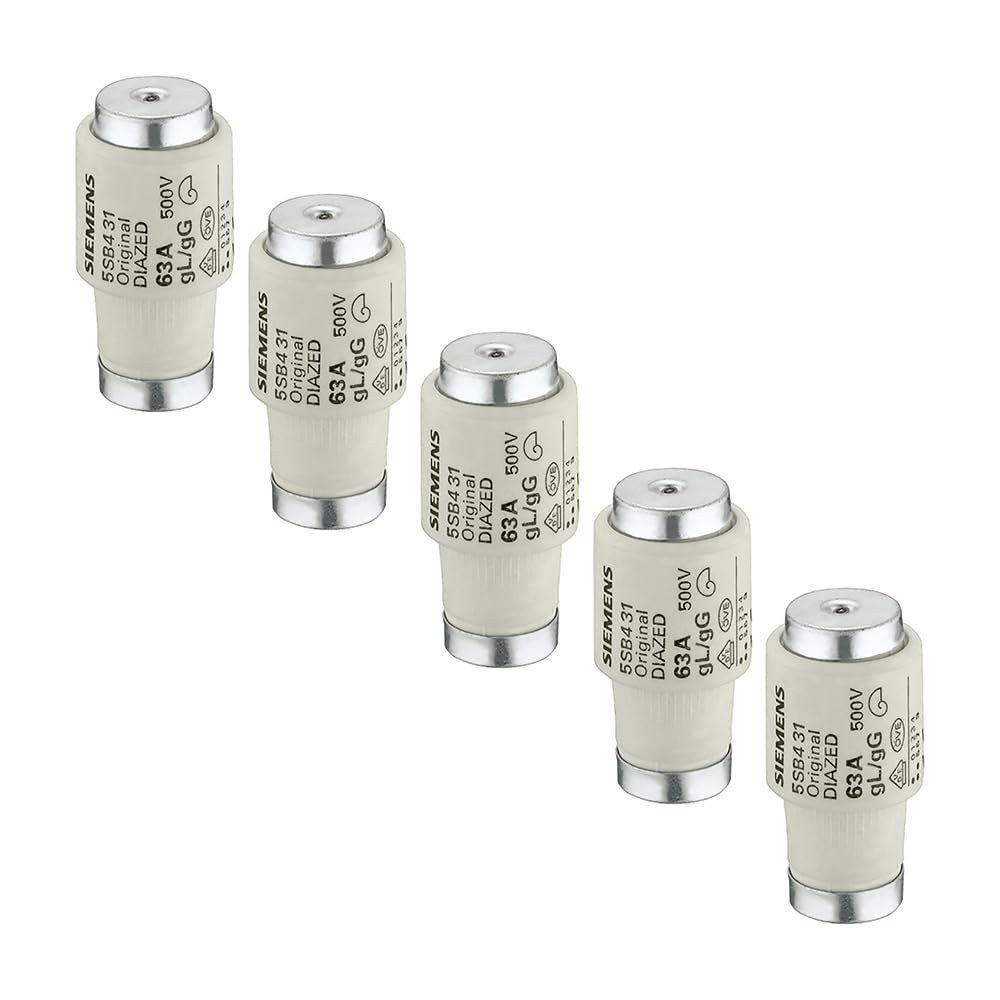 SIEMENS - 5 fusibles DIAZED 500 V E33 63 A