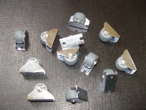 12 Bettkastenrollen Bockrollen Minirollen 29mm hoch