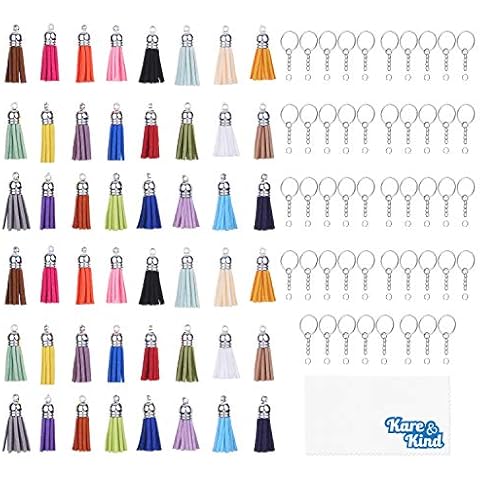 Kare & Kind 48x Leather Tassel Keychain Set Cover