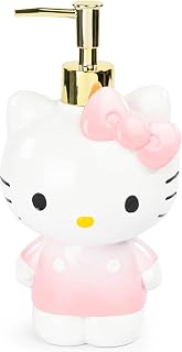 Jay Franco Hello Kitty Soap Dispenser - Pink Resin Pump for Lotion, Liquid Soap or Hand Sanitizer - Bathroom Décor
