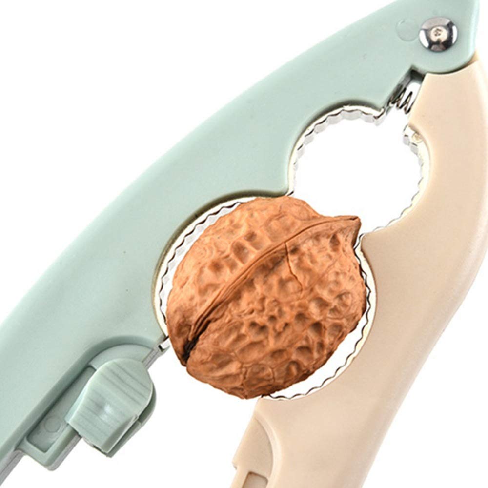 Clip Schiaccianoci, Schiaccianoci 2pcs Dado Multifunzione Noce di Noce pinze Dado pinze Dado Dado Shucker Portatile Clip Walnut per casa Apri Frutta Secca per Cucina (Color : As Shown)