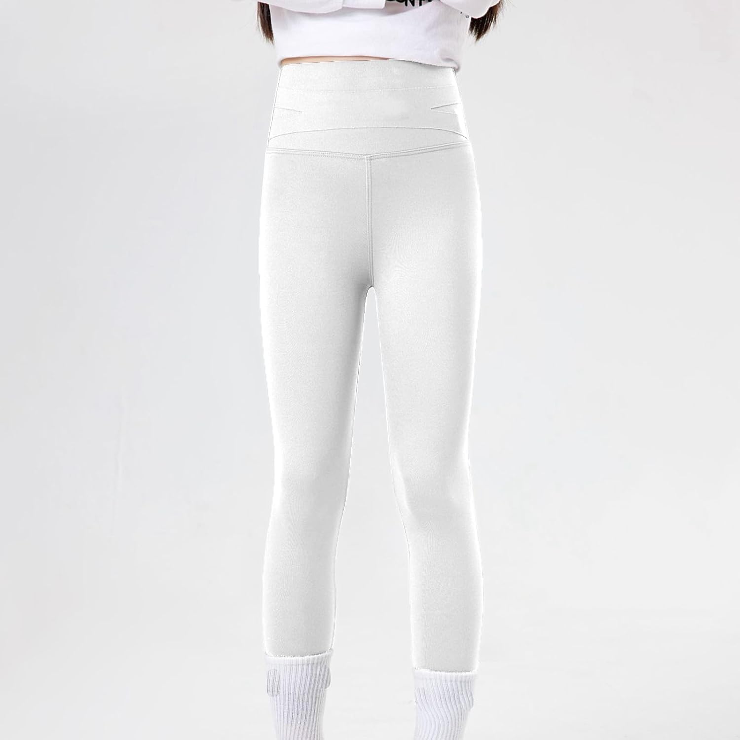 Girls Pants Slim Fit High Waisted Leggings for Active Wear Comfortable Stretchy Yoga Bottoms Spring Summer