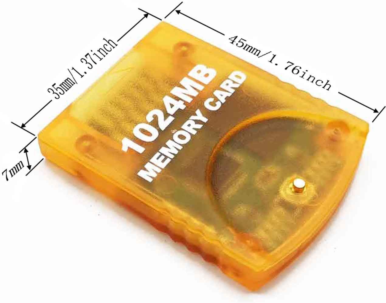 Aisicondan 1024MB(16344 Blocks) High Speed Gamecube Storage Save Game Memory Card Compatible for Nintendo Gamecube & Wii Console Accessory Kits -Yellow : Video Games
