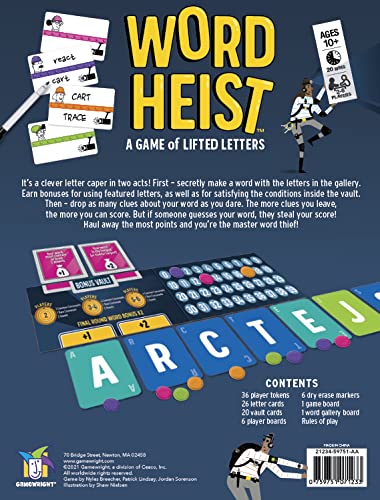 Gamewright - Word Heist - A Game Of Lifted Letters #TOP3