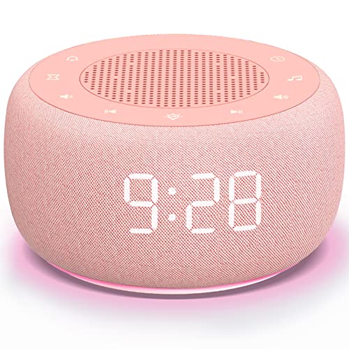 Buffbee Sound Machine & Alarm Clock 2-in-1-0-100% Display Dimmer Under Light Sleep Timer Precise 30-Level Volume Control White Noise Machine product thumbnail 9
