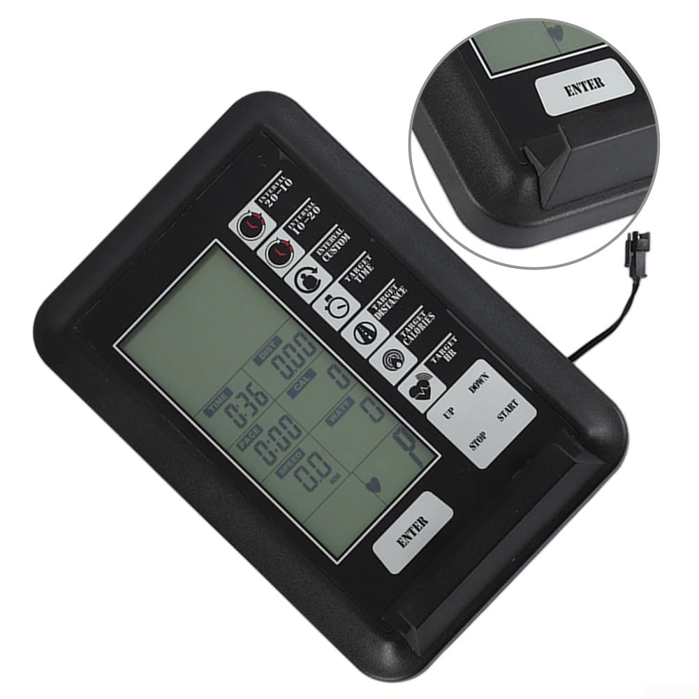 Computer Per Cyclette - Monitor LCD Con Cardiofrequenzimetro, Alimentazione A Batterie AAA, Per Bici Indoor
