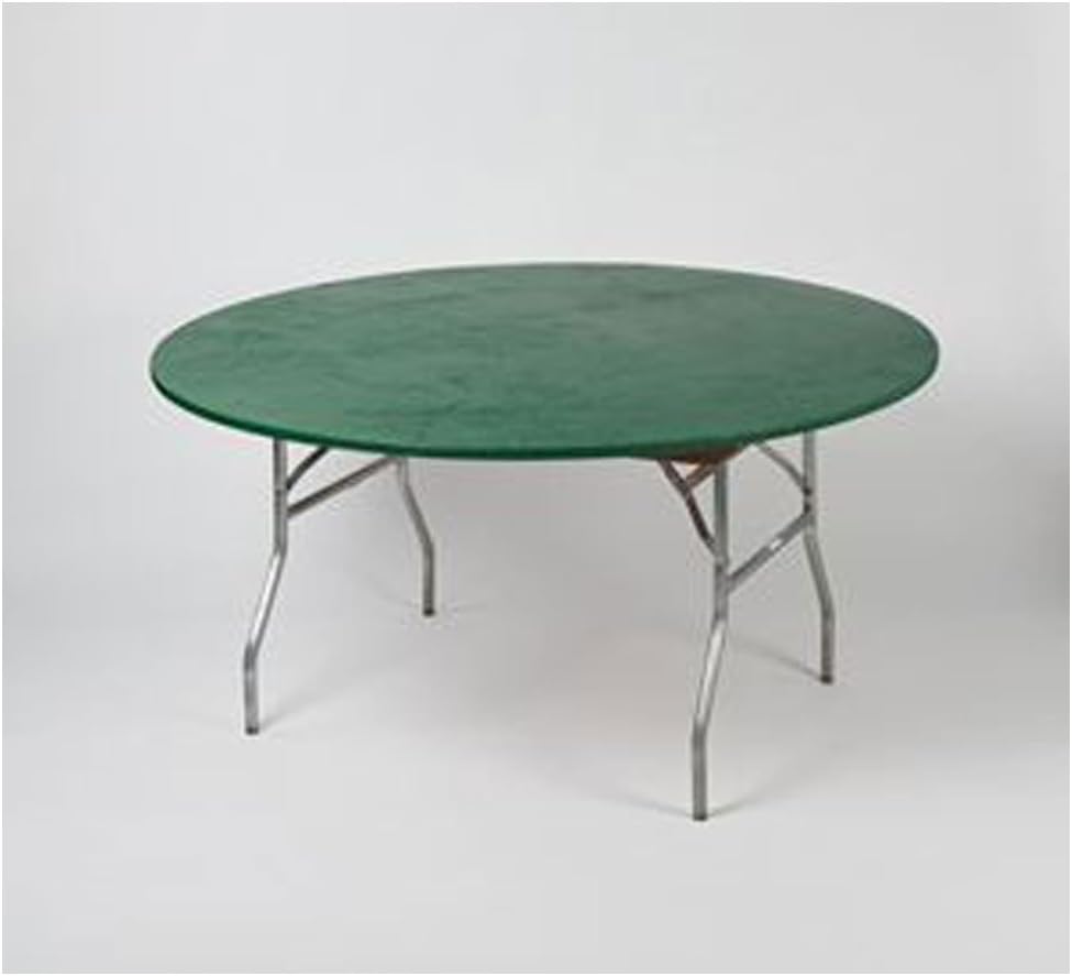 Kwik-Covers 60 Round Hunter Green Fitted Table Cover - single