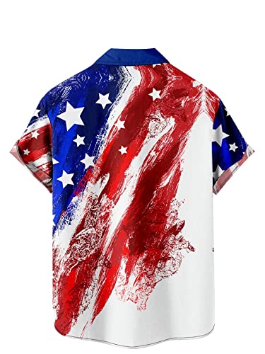 Men's Short Sleeve Button Down Bowling Shirts Hawaiian Casual Printed Summer Regular Fit Beach Aloha Shirt2