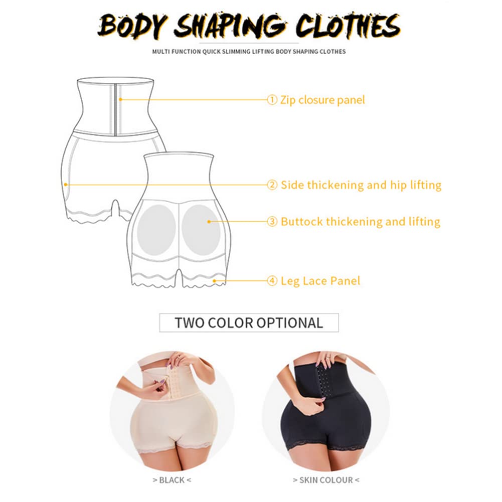 ISCBAFYX Kontrola majtek wysokiej talii Slim Corset Hip Ends Kobieta brzuch Zwiększ wyściełane majtki podnośnika tyłka