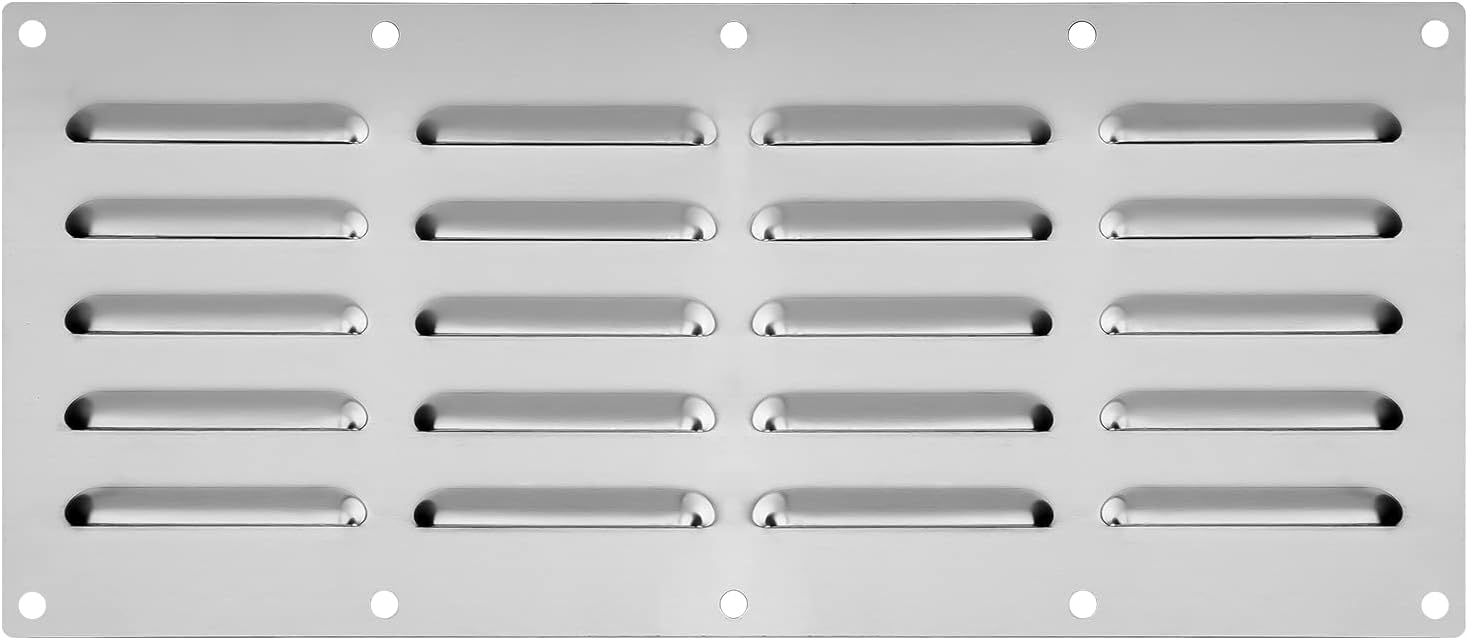 Stanbroil Stainless Steel Venting Panel for Grill Accessory, 15" by 6-1/2"