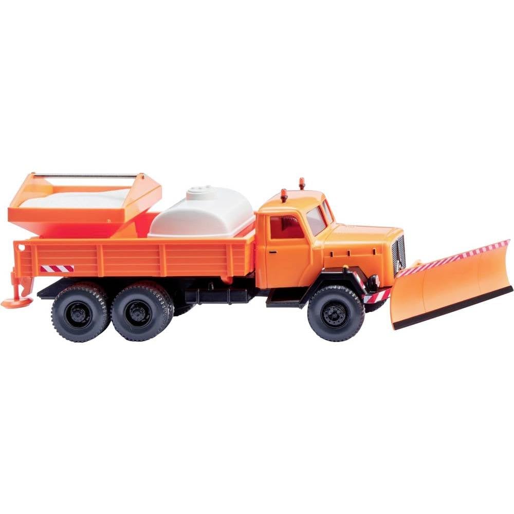 Wiking Multicolor 064609 Municipal Winter Service Flatbed Truck (Magirus) Gauge Ho 1:87, Not A Toy