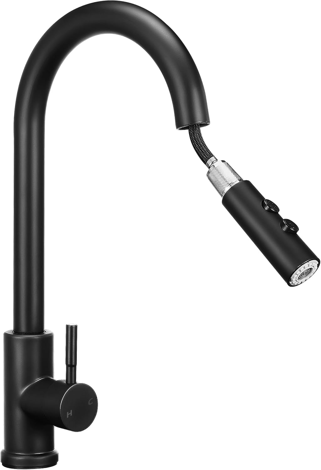 Robinet de cuisine extractible 3 modes de jet et douchette de 60cm flexible