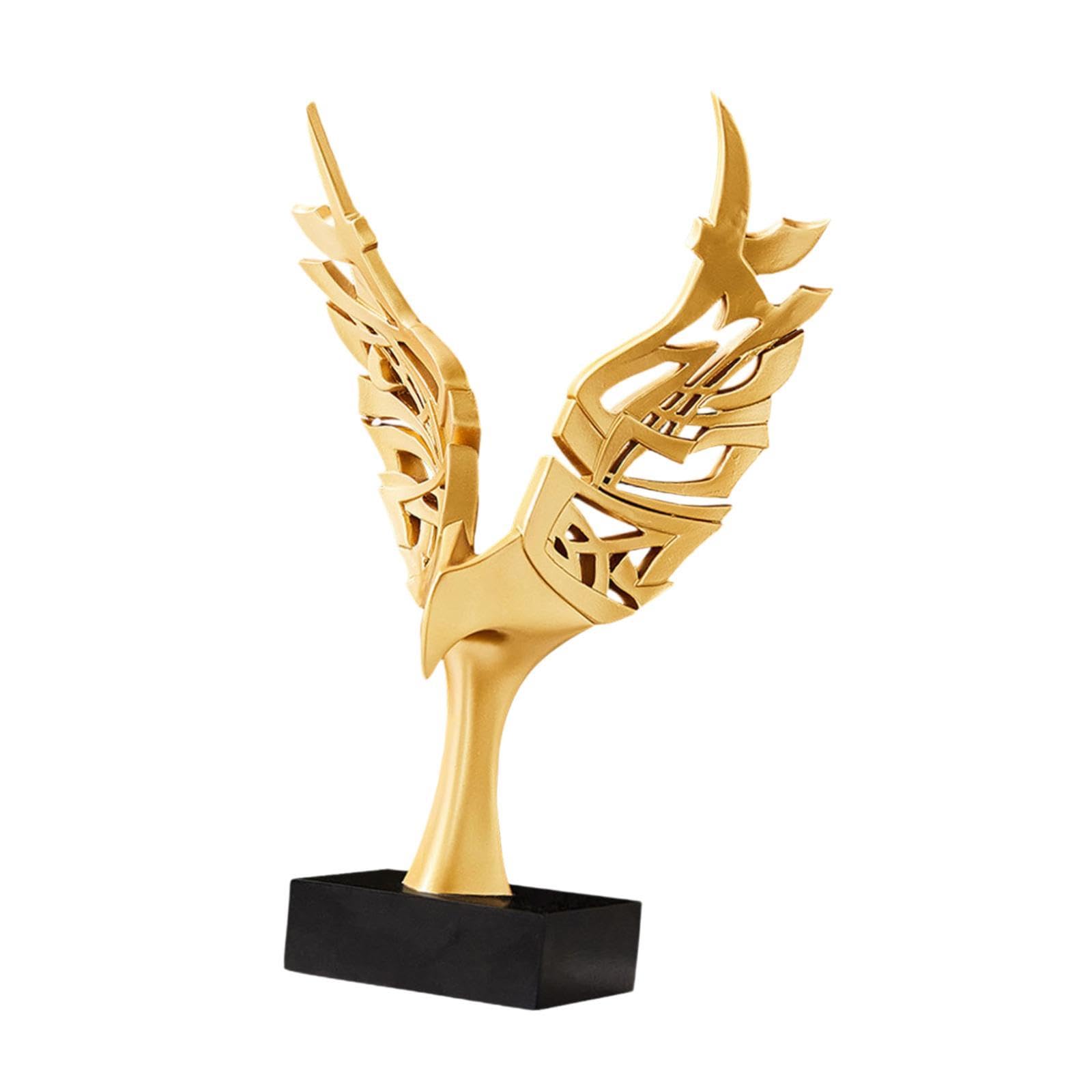 ZXQUEGF Statua orła figurka zwierzątko rzemiosło antyczna kolekcjonerska statua z żywicy ozdoba na biurko salon dekoracja do pokoju dziennego