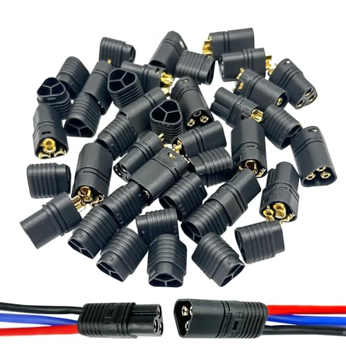 Amass 10Pairs MT60 3.5mm 3 Pins Bullet Connector Male Female with Housing for RC ESC Motor Car Boat Quad …