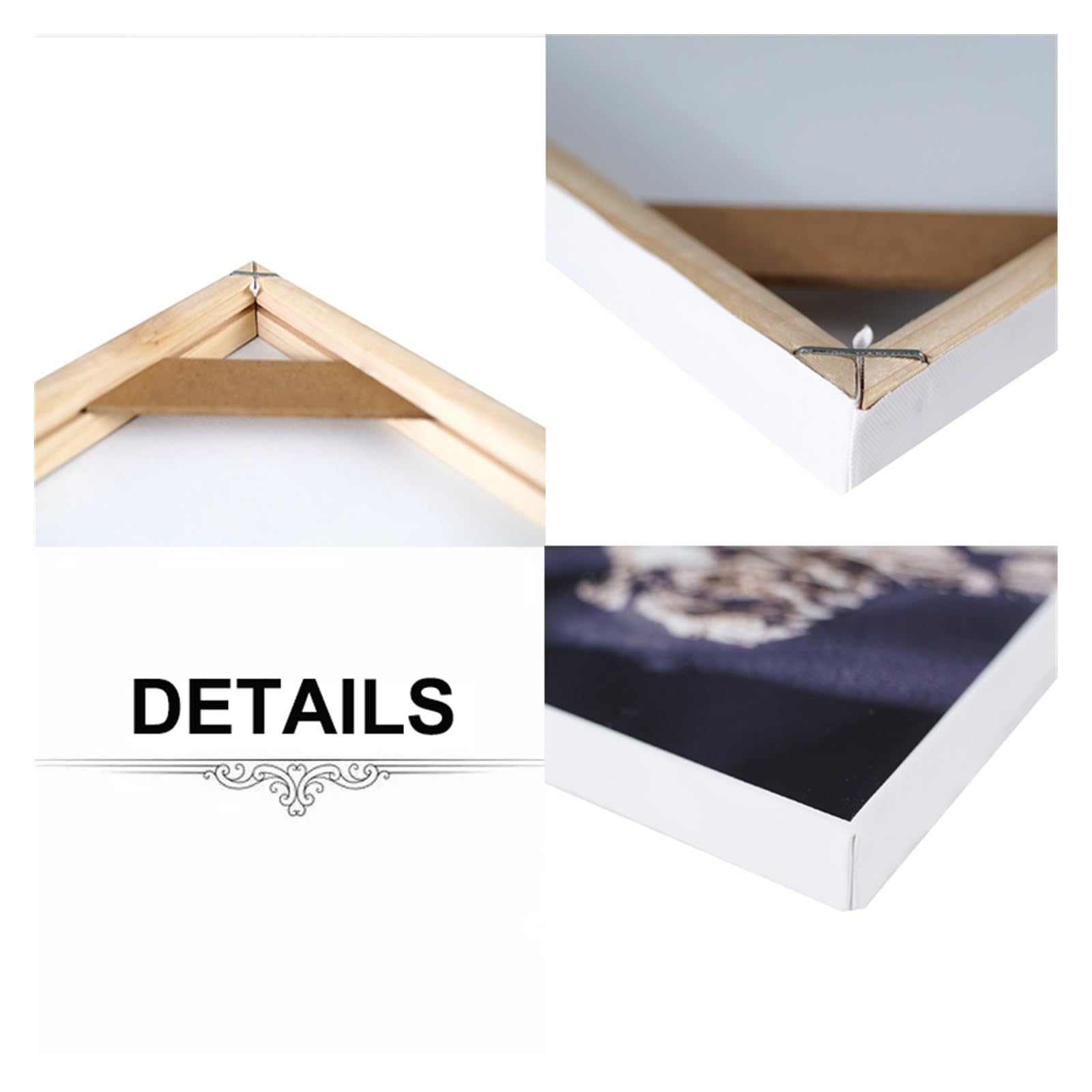 Amazon.co.jp: Vibering DIY 木製フレームキャンバスポスターフォト