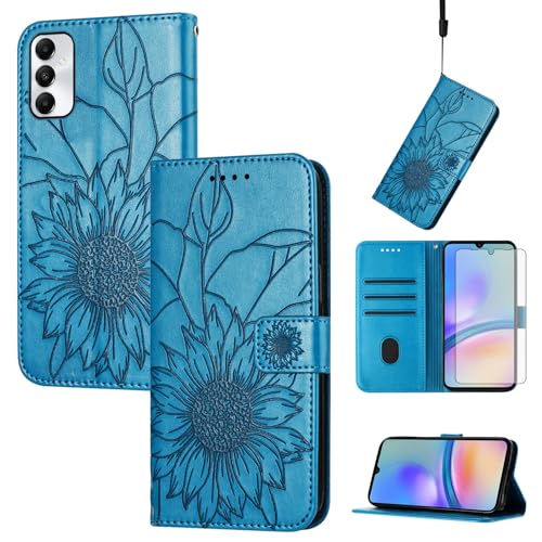 Coque fleurie Samsung Galaxy A05 pour vos sorties avec fentes cartes de crédit