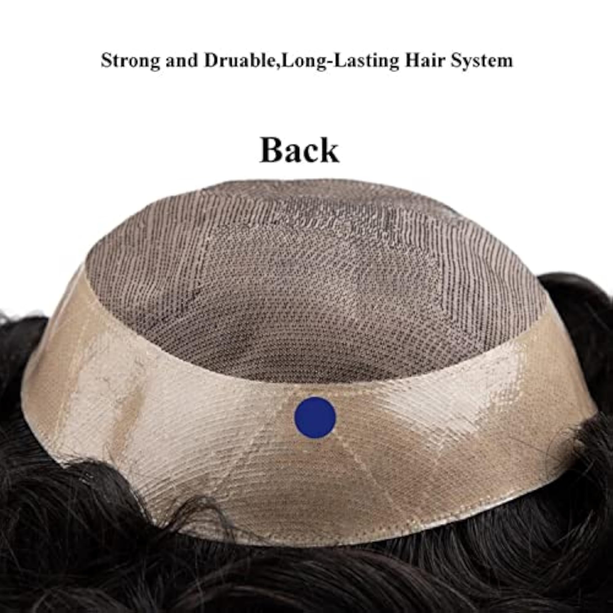9x7 Inch Natural Looking Wavy Hair Replacement Patch