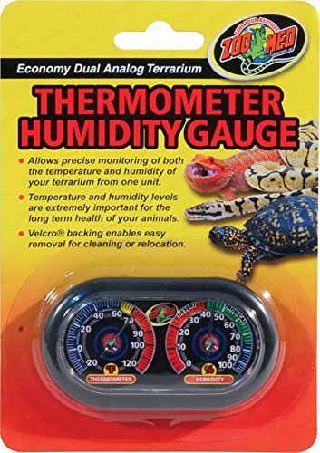 Zoo Med Terrarium Thermometer & Humidity Gauge Thermometer & Humidity Gauge - Pack of 3