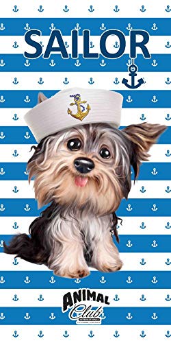 Animal Club cane Telo da bagno Marinaio 70 x 140