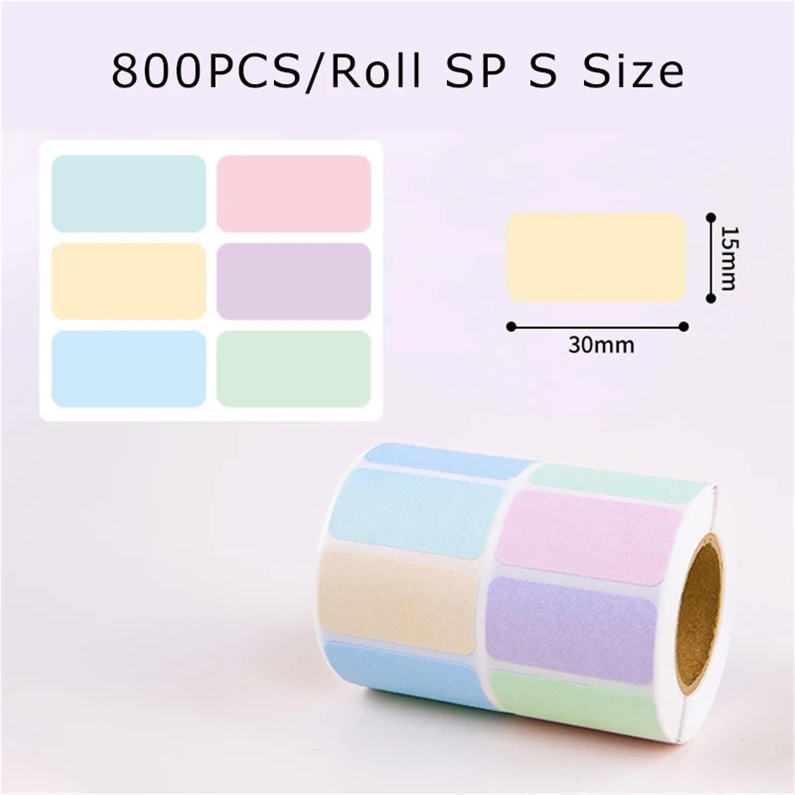 Lot de 10 rouleaux d'étiquettes autocollantes en papier artistique, inscriptibles, autocollants décoratifs pour notes, agendas, planificateurs, matériaux de bricolage imperméables (800 pièces SP