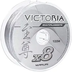 Linha Multifilamento Victoria 8X Cinza 0,34mm 44lbs 100m - Maruri
