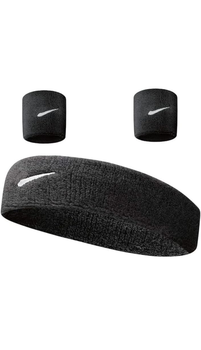 Shree Sports Combo of Wrist Band & Head Band Wrist Band Combo Black Colour