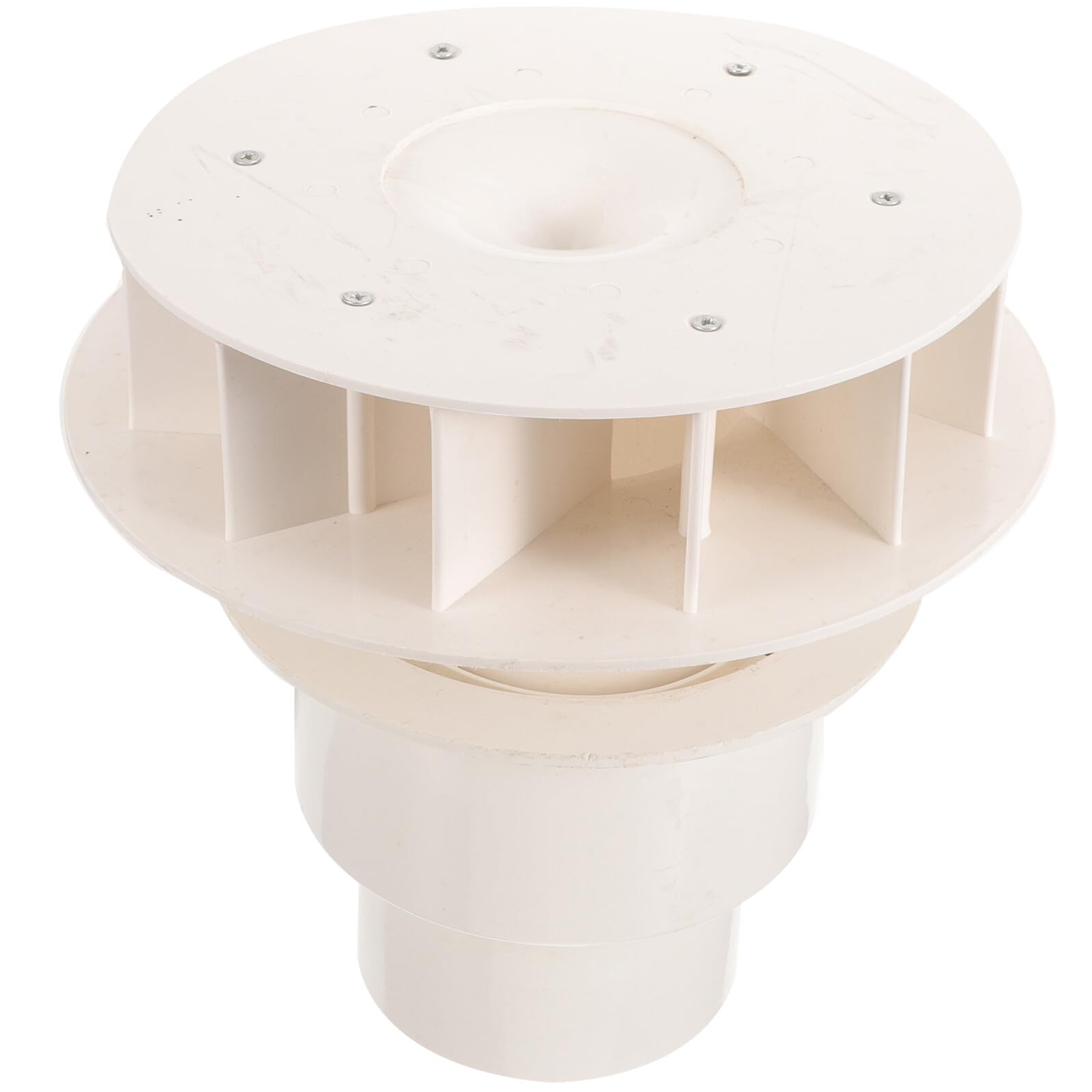 Gatuida Sifone per Pluviale a Gravità Dn110 in Pvc Bianco Filtro per Grondaia, di Raccolta Piovana a Bassa Manutenzione per Drenaggio Pavimenti e Tetti