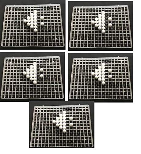 TM&W 5X 221=1105 for Quail or All Smaller Eggs Hatcher Accessories per Tray Egg Capacity 221 for Automatic Incubator (White) -5 Pieces