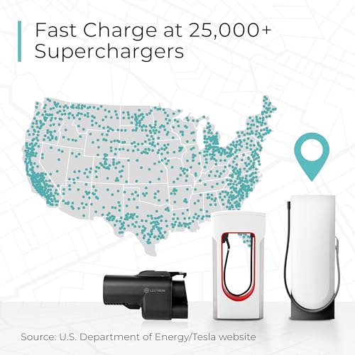 Lectron NACS to CCS Electric Vehicle Adapter with Interlock - (500A/1,000V) - Compatible with Tesla Superchargers - CCS1 EV Fast Charging with Vortex Plus [Check Automaker for Compatibility] - UL 2252 by Lectron - Image 7