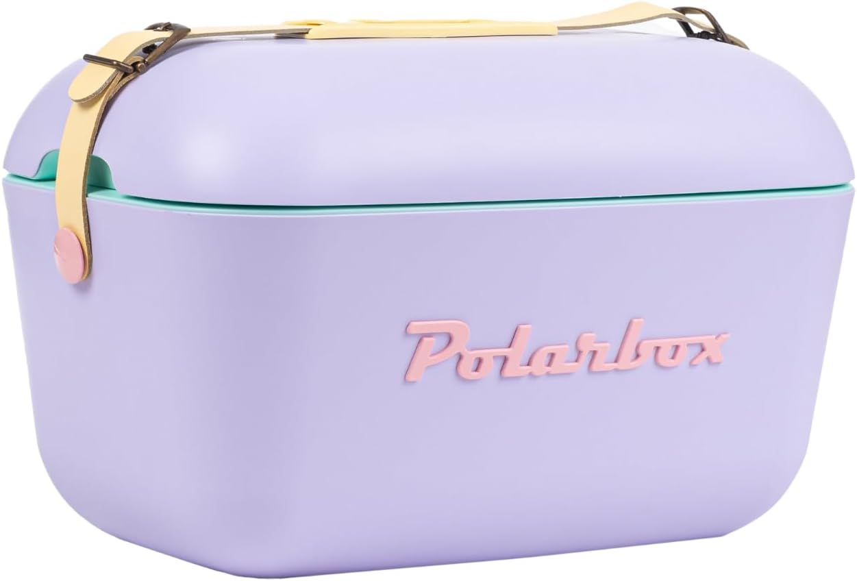 Portable Cooler - Mini Cooler 20L, Beach Cooler, Small Portable Cooler, Vintage Cooler, Handle regulable, Polarbox Cooler, Portable Mini Cooler