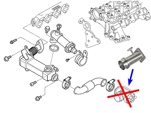 Kit Ricambio Tubi EGR Per BMW - Compatibile Con Motori M47N2 E M57N2