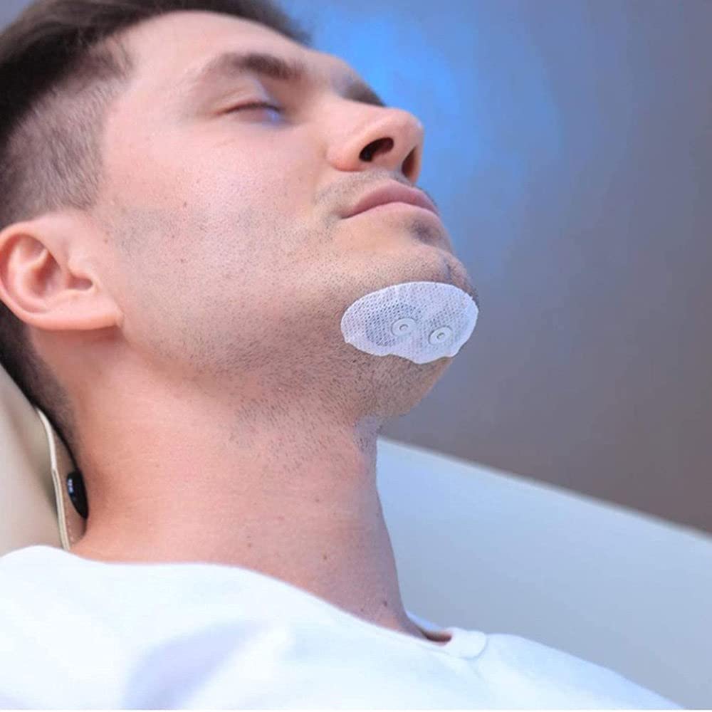 Mandibular Advancement Device - Pegatinas magnéticas para ronquidos, paquete de 20 tabletas, solución antirronquidos para hombres y mujeres, parches de repuesto