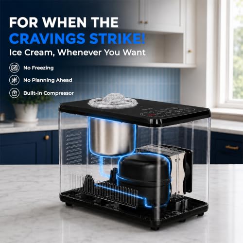 Image of KILIG Dolcina Ice Cream Maker, 4 Modes, 1.5L, LED Touch, IM-02