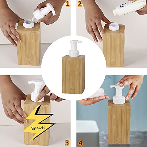 Natural Bamboo Foaming Liquid Soap Dispenser 250Ml (8.4Oz) Diversion Safe Box Can Safe To Hide Jewelry Or Valuables With Discreet Secret Removable Lid #TOP3