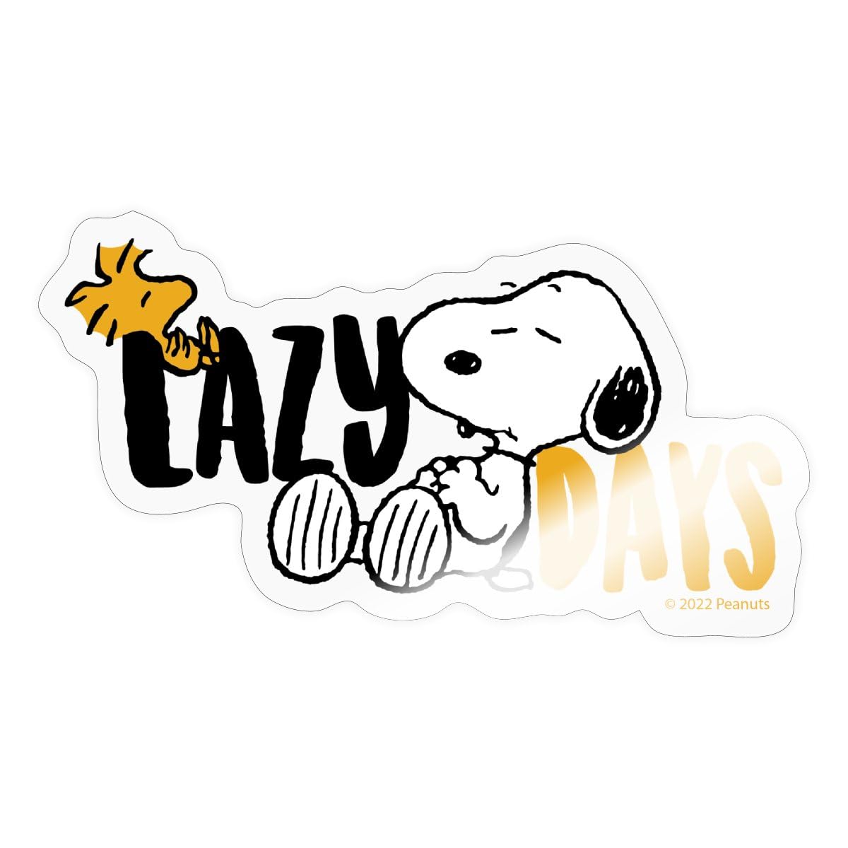 Spreadshirt Peanuts Snoopy Peace Zeichen Aufkleber, 10 X 10 Cm, Transparent Glänzend – Wasserfest, Leicht Entfernbar