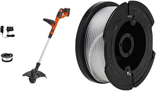 40V MAX String Trimmer and Edger Kit (LST140C) + Trimmer Line Replacement Spool, 2-Pack (AF-100-2)