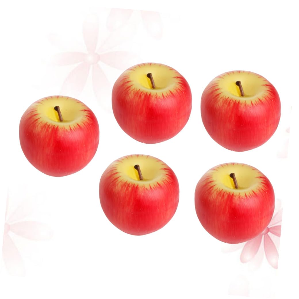 Didiseaon 5 Velas De Frutas Artificiales De Navidad Sin Decoraciones De Simulación De Escena De Papá Noel Para Bodas Fiestas Decoración Del Hogar De Navidad