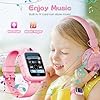 Awatty Kids Smart Watch for Boys Girls, Fashion Smartwatches for 5-12 Year Olds Children, Birthday Gift Toy for Kids, Digital Watch with 14 Puzzle Games and 90° Rotating Camera (Pink) #1