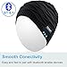 Mydeal Winter Washable Bluetooth Music Beanie Warm Soft Knitted Trendy Short Skully Hat Cap w/Wireless Headphone Headset Earphone Mic Hands Free for Excrise Gym Sports Fitness Running Skiing - Black
