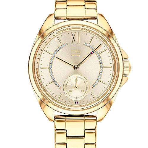 Tommy Hilfiger Unisex Adult Quartz Watch, Analogue Classic Display and Stainless Steel Strap 1781988