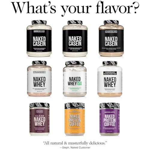 Image of NAKED Casein - 100% Micellar Casein Protein - Only 1 Ingredient, Zero Carb, NSF Certified, GMO-Free, Gluten Free, Soy Free, Preservative Free - 30 Servings